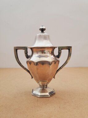 Vintage Sugar Bowl - metal Irvinware, silver plate Vintage Silver Plate Sugar